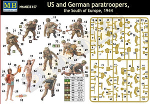 Master Box 35157 US and German Paratroopers (Southf Europe, 1944) 1/35 – Bild 2
