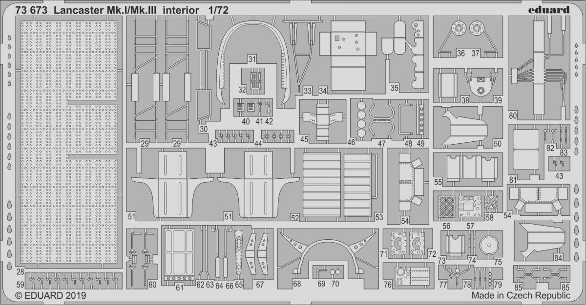 Eduard 73673 Lancaster Mk. I/Mk. III interior REVELL 1/72 – Bild 2