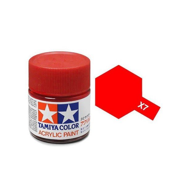 Tamiya 81007 Acrylic X-7 Red 23ml