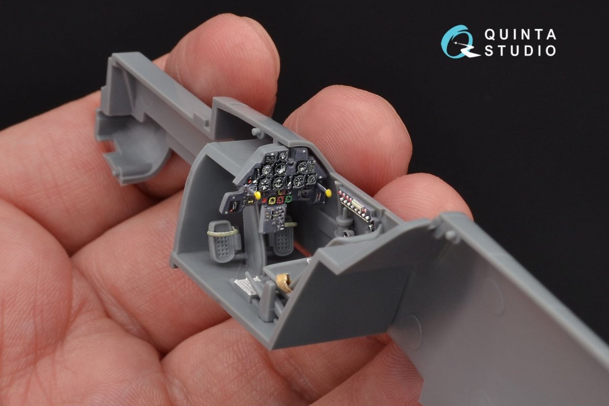Quinta Studio QD48097 Bf 109E 3D-Printed &amp;amp; colored Interior on decal paper (for Tamiya kit) 1/48 – image 5
