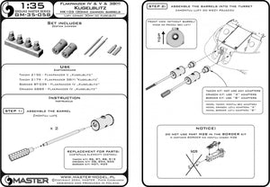 Master GM-35-058 Flakpanzer IV &amp;amp; V &amp;amp; 38(t) Kugelblitz - MK103 (30mm) gun barrels with resin mounts (for Dragon, Takom, Border models) 1/35 – image 7