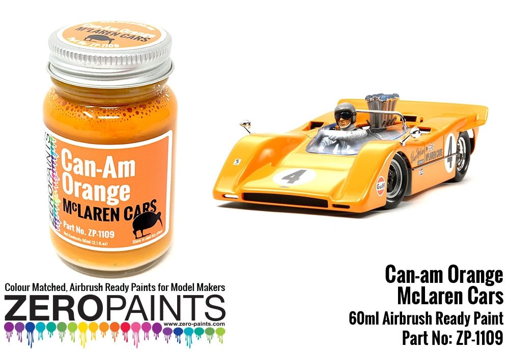 Peinture orange Can-Am McLaren Zero Paints ZP-1109, 60 ml