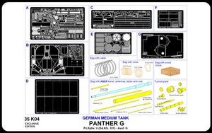 Aber 35K04 German medium tank Pz. Kpfw. V, Panther, Ausf. G (Sd. Kfz. 171) 1/35 – zdjęcie 5
