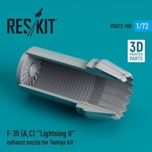 RESKIT RSU72-0180 F-35 (A,C) &amp;quot;LIGHTNING II&amp;quot; EXHAUST NOZZLE FOR TAMIYA KIT (3D PRINTED) 1/72 – image 2