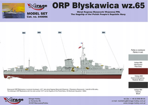 Mirage Hobby 840096 ORP Błyskawica wz.65 Flagship of the Polish Navy MODEL SET 1/400 – Bild 2