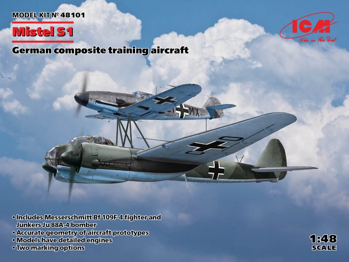ICM 48101 Mistel S1 Avion d'entraînement composite allemand 1/48
