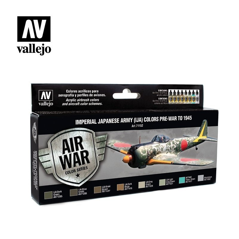 Vallejo 71152 Armée impériale japonaise (IJA) - Couleurs d'avant-guerre à 1945 - 8 pièces 