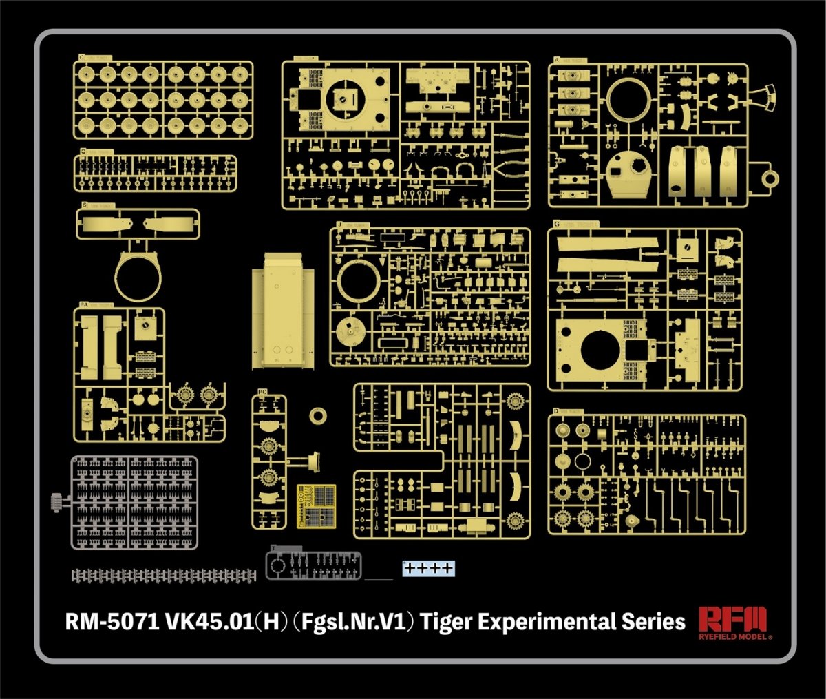 Rye Field Model 5071 VK45.01(H) (Fgsl.Nr.V1) Tiger Experimental Series 1/35 – Bild 4