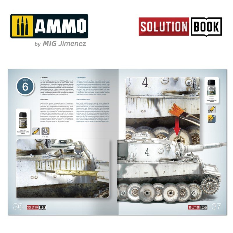 AMMO of Mig Jimenez 6601 How to paint WWII German winter vehicles (Solution book) Multilingual – Bild 5