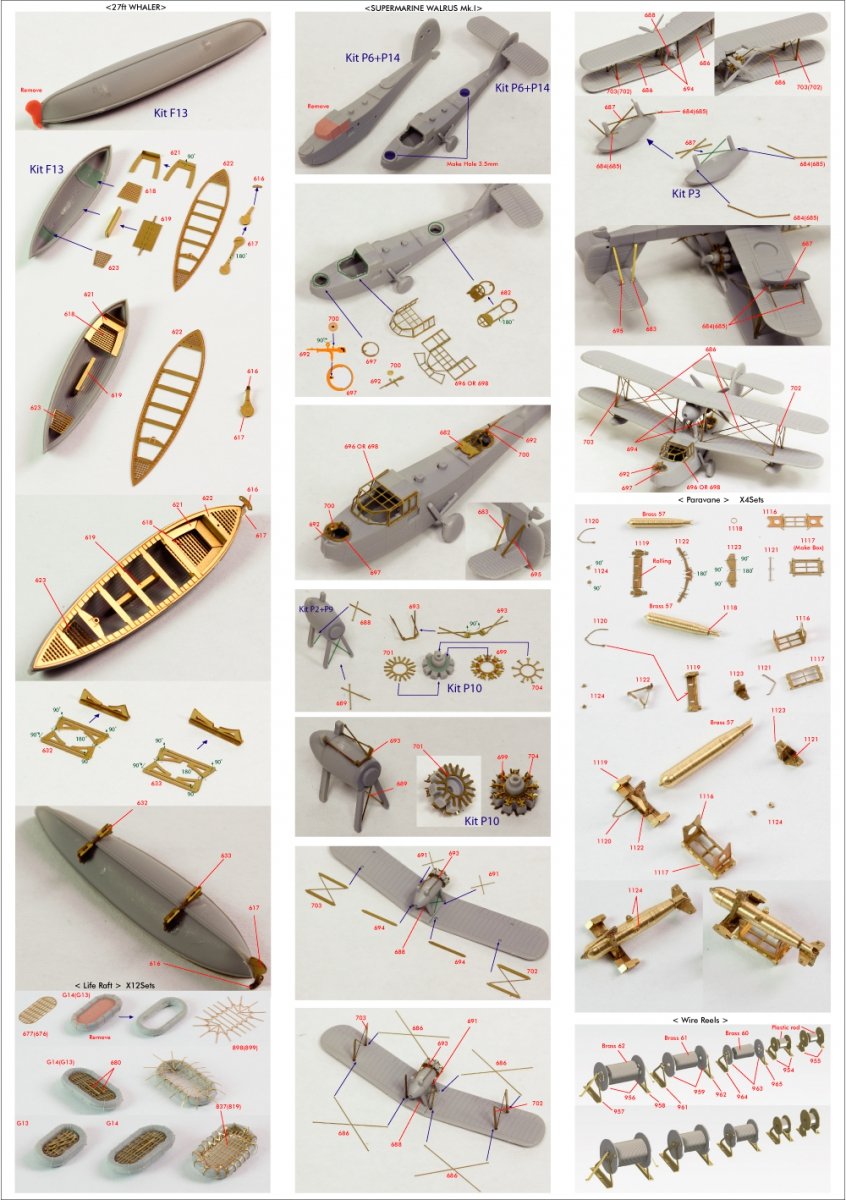 Pontos 23007F1 HMS RODNEY 1942 Detail Up Set 1/200 – image 17