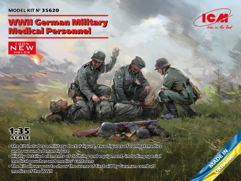 ICM 35620 WWII German Military Medical Personnel 1/35