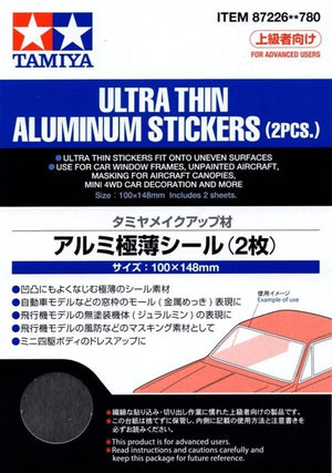 Tamiya 87226 Self-Adhesive Foil Aluminum 2 Sheets