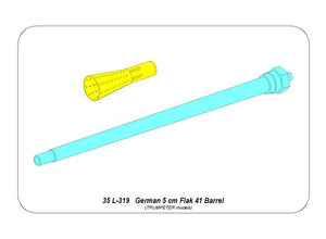 Aber 35L-319 German 5 cm barrel for AA guns Flak 41 1/35 – immagine 5