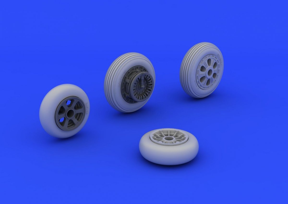 Eduard 648235 F-86F wheels 1/48 (HASEGAWA) – Bild 3
