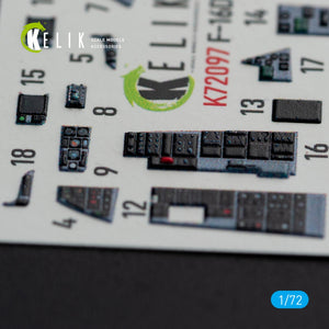 KELIK K72097 F-16D interior 3D decals for Revell kit 1/72 – Bild 6