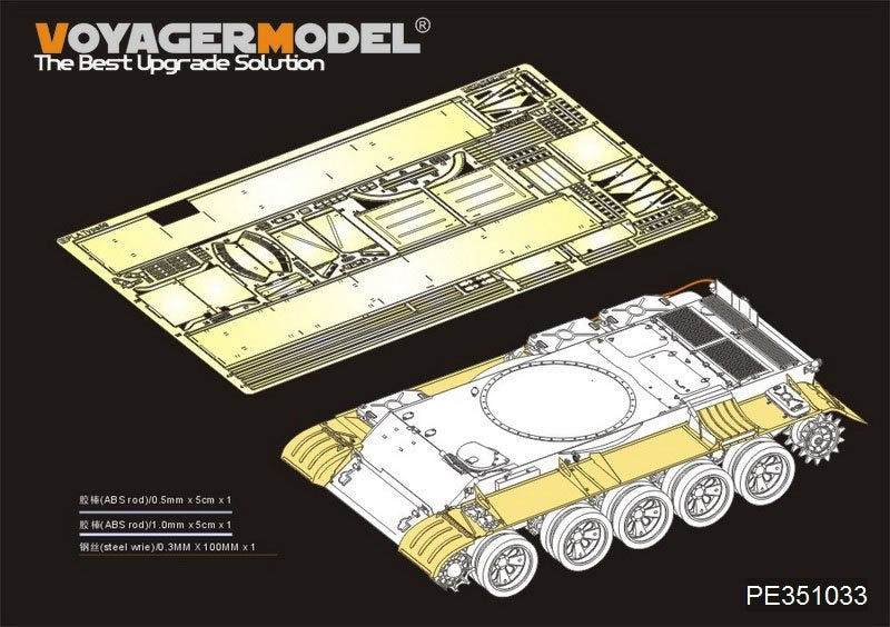 Voyager Model PE351033 PLA Type59 Main Battle Tank Fenders（For TAKOM 2081）1/35