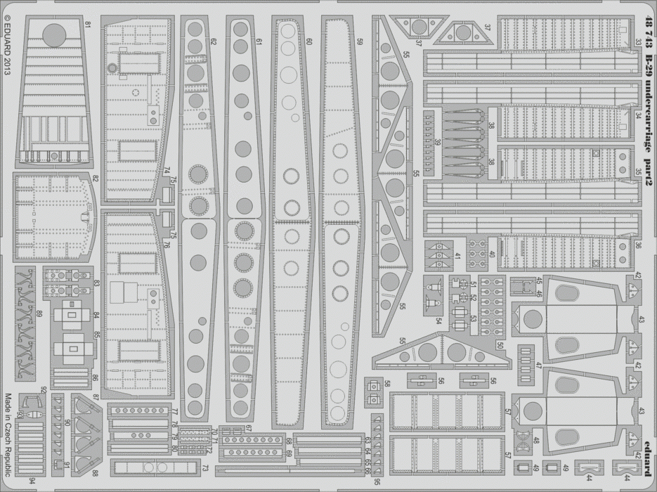 Eduard 48743 B-29 undercarriage 1/48 Revell – Bild 2