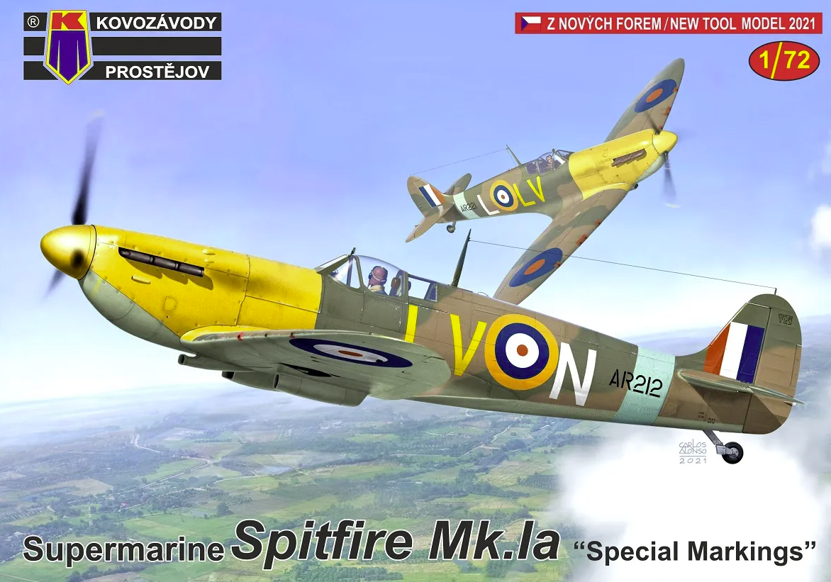Kovozavody Prostejov KPM0276 Spitfire Mk.Ia &amp;quot;Special Markings&amp;quot; 1/72