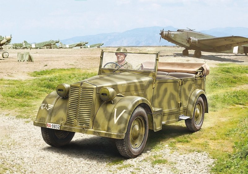 Italeri 6550 Fiat 508 CM Coloniale avec équipage 1/35