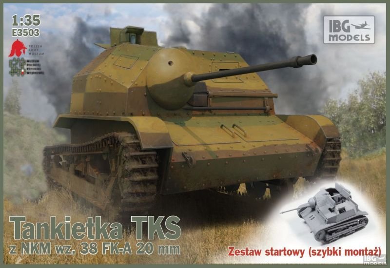 IBG E3503 TKS tankette with NKM wz.38 FK-A 20mm (1/35)