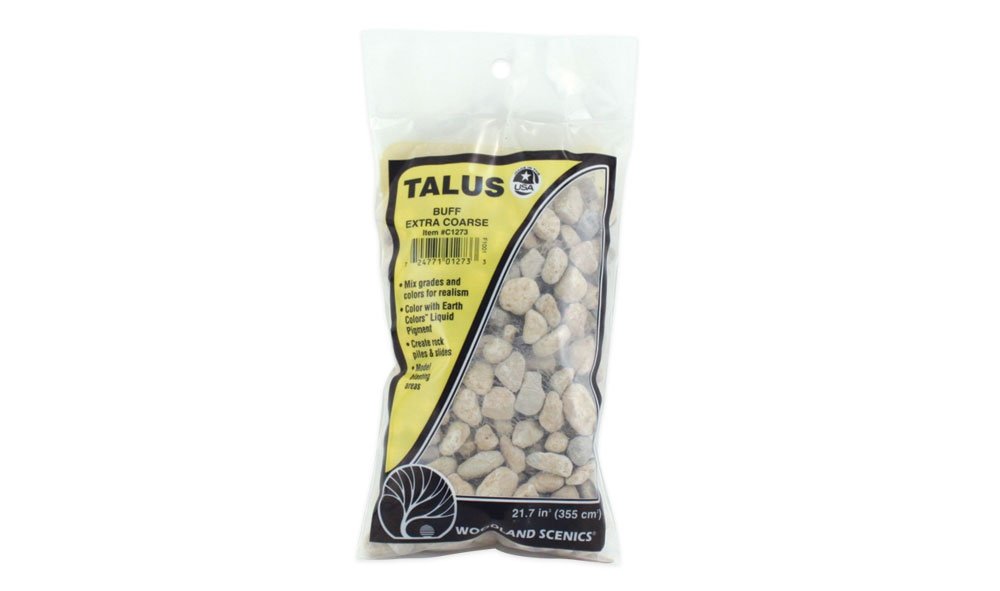 Woodland Scenics WC1273 Extra Coarse Buff Talus - very coarse rock aggregate – image 2