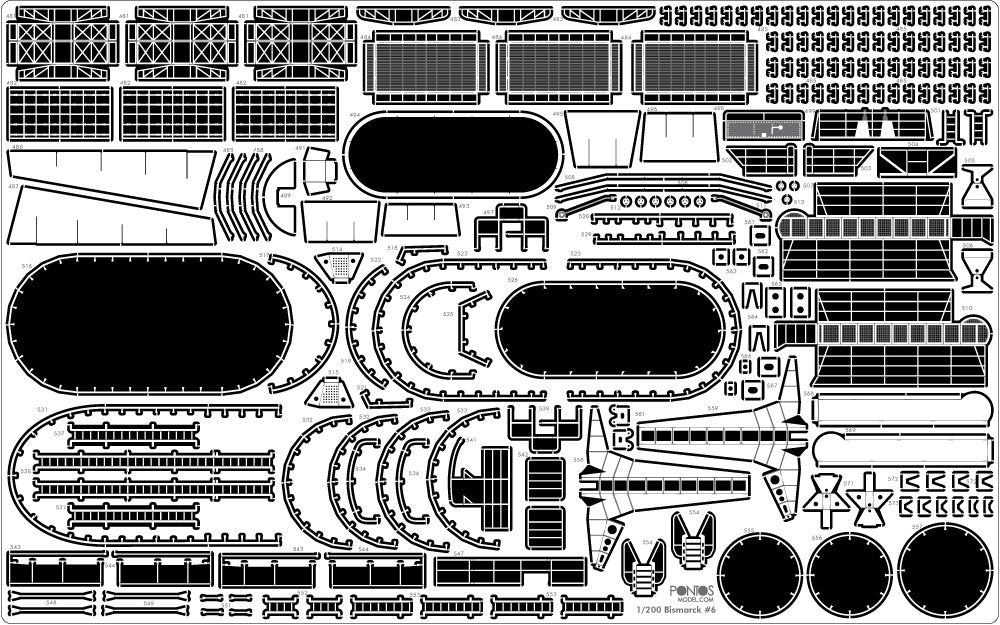 Pontos 22001F2 BISMARCK 1941 Detail Up Set Basic Ver.2 1/200 – obrázek 10