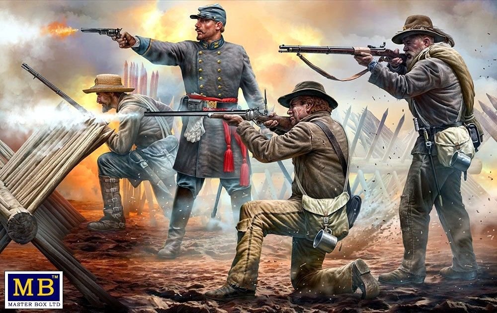 Master Box 3581 Do or die 18th North Carolina Infantry Regiment, Army of Northern Virginia, Battle of Chancellorsville, May, 2nd, 1863. American Civil War Series 1/35
