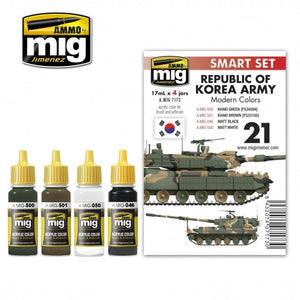 Munitions pour Mig 7173, ensemble de couleurs modernes de l&amp;#39;armée de la République de Corée