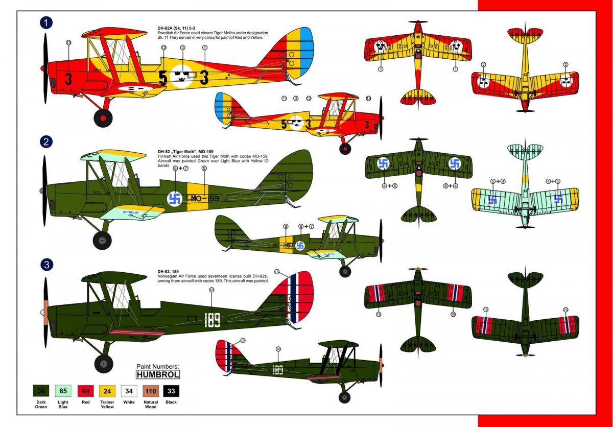 AZmodel 7409 De Havilland D82A Tiger Moth Over North Europe 1/72 – obrázek 2