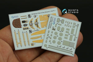 Quinta Studio QD48235 Pfalz D.IIIa 3D-Printed &amp;amp; colored Interior on decal paper (Eduard) 1/48 – immagine 6