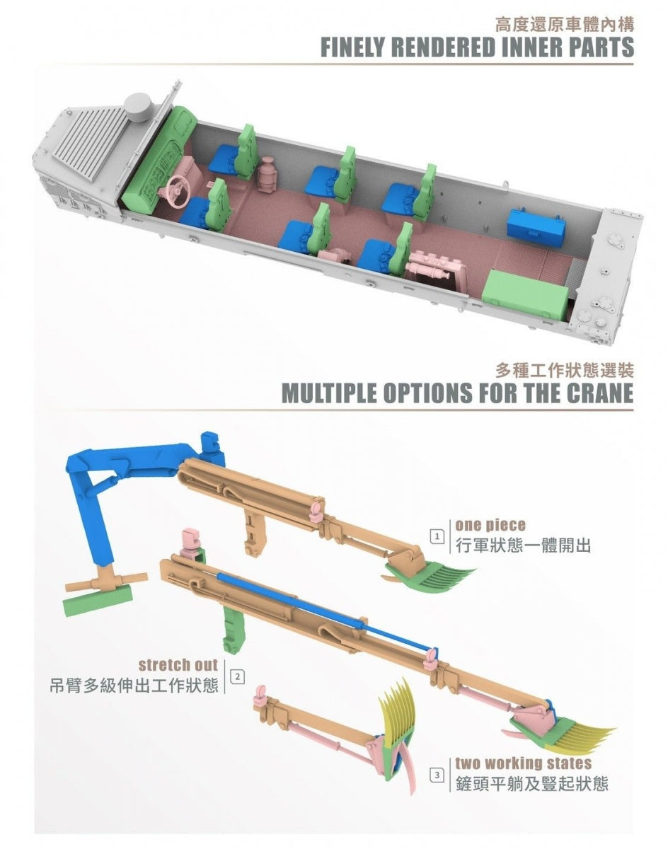 T-Model TK7360 US Buffalo 6x6 MPCV A1 - Mine Protected Clearance Vehicle 1/72 – obrázek 9