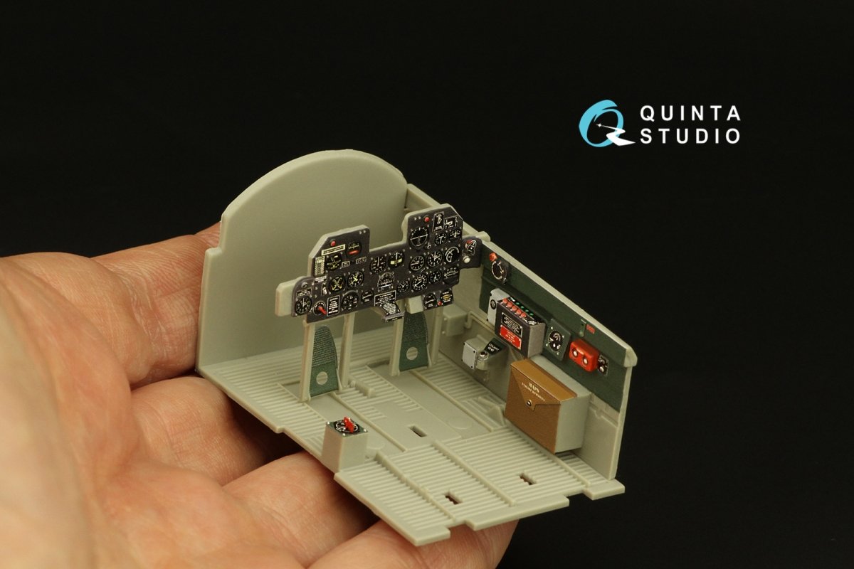 Quinta Studio QD32136 P-47D Razorback 3D-Printed &amp;amp; colored Interior on decal paper (Trumpeter) 1/32 – Bild 8