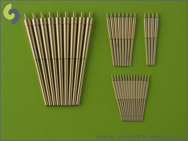 Master SM-350-057 Scharnhorst armament without blastbags - 28cm (9pcs), 15cm (12pcs), 10.5cm (14pcs) barrels