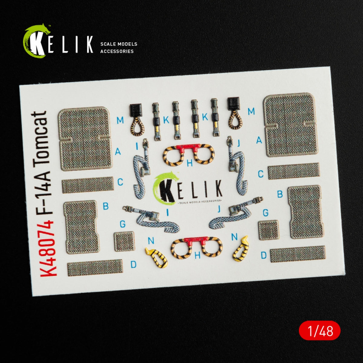 KELIK K48074 F-14A TOMCAT INTERIOR 3D DECALS FOR ITALERI KIT 1/48 – image 3