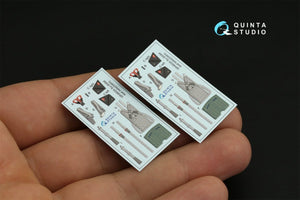 Quinta Studio QD48320 Su-30SM 3D-Printed &amp;amp; colored Interior on decal paper (GWH) 1/48 – immagine 7