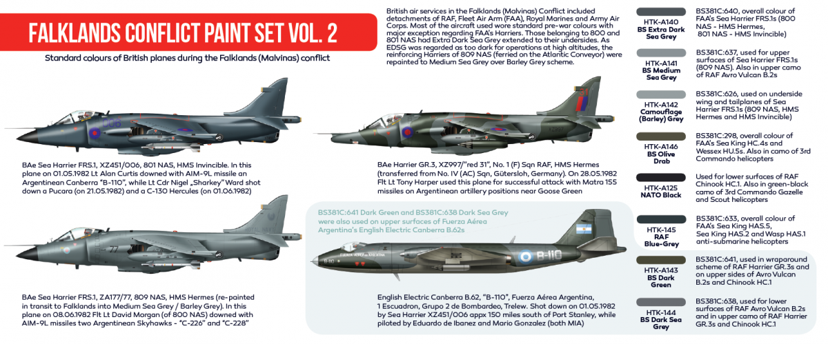 Hataka HTK-AS28 Falklands Conflict paint set vol. 2 (8x17ml) – Bild 2