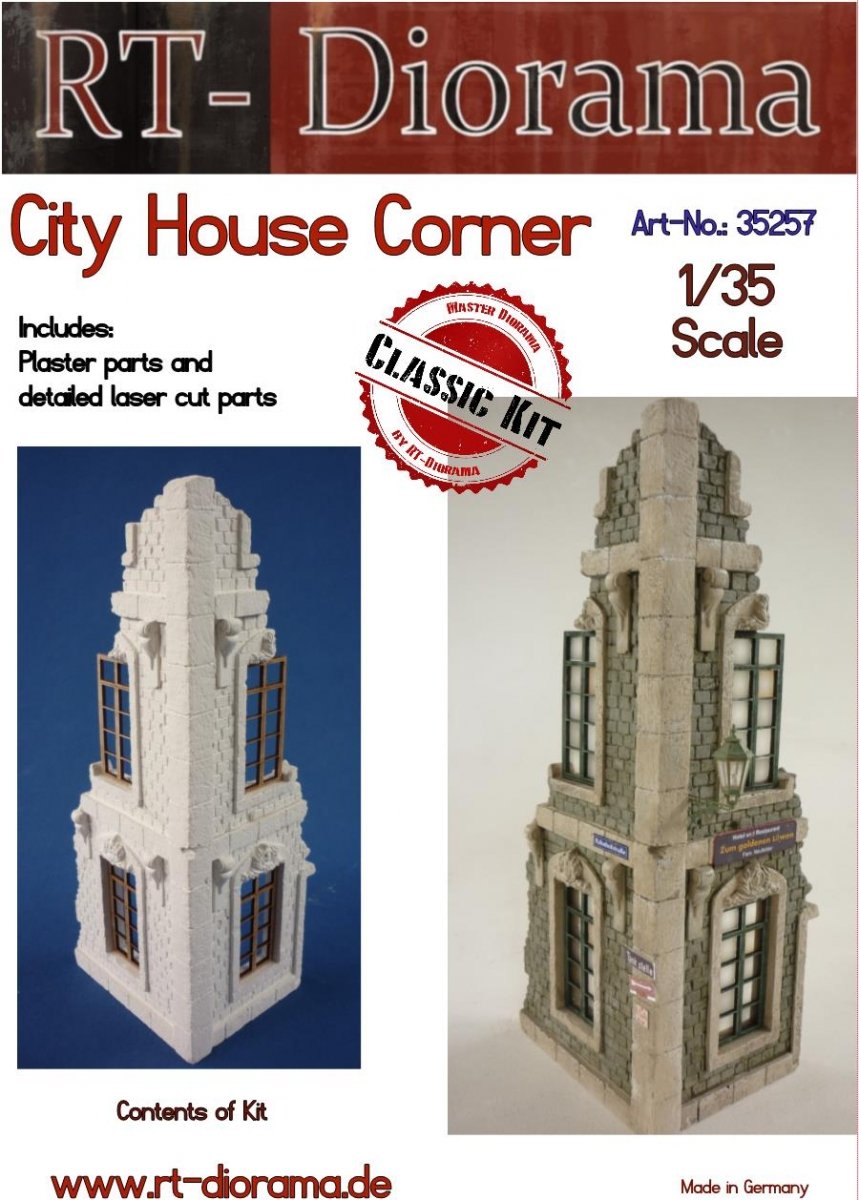 RT-Diorama 35257 Maison de ville d&amp;#39;angle 1/35