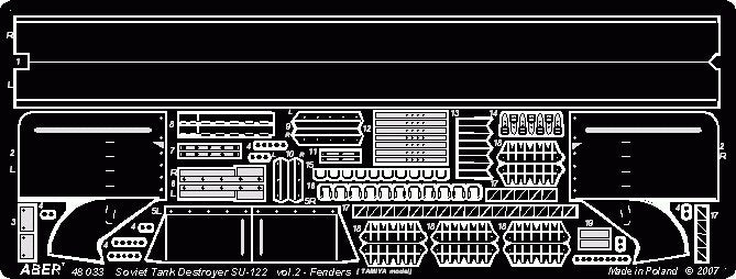 Aber 48033 SU-122 - part 2 - additional set - fenders Tamiya 1/48 – image 4