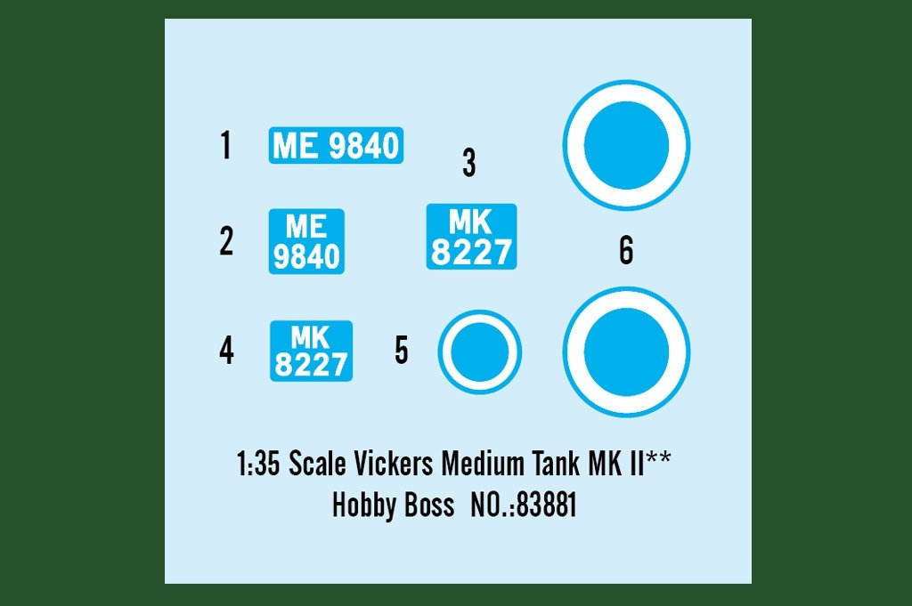 Hobby Boss 83881 Vickers Medium Tank MK II** 1/35 – obrázek 3
