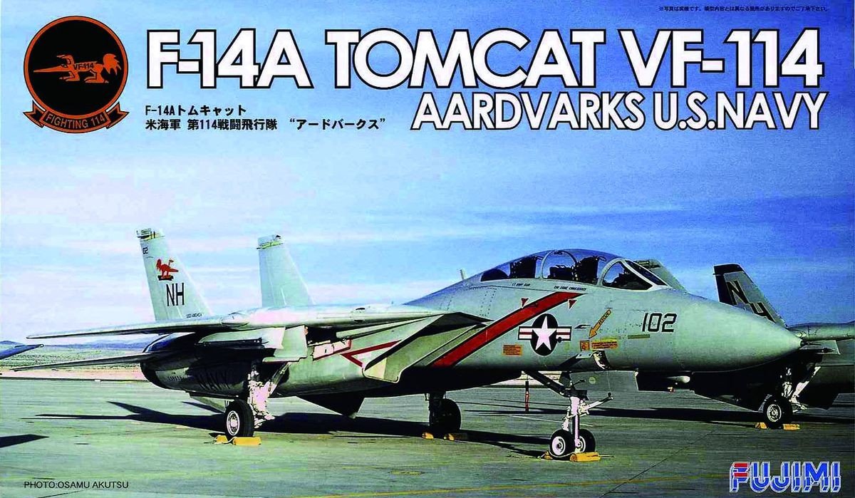 Fujimi 28016 F-14A Tomcat VF-114 Aardvarks US Navy 1/72