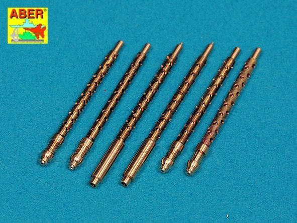 Aber A32108 Set of 6 turned US cal .50 (12,7mm) Browning M2 barrels for P-51 Mustang (1/32)