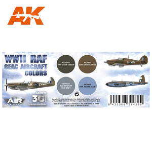 AK Interactive AK11727 WWII RAF SEAC AIRCRAFT COLORS 4x17 ml – Bild 2