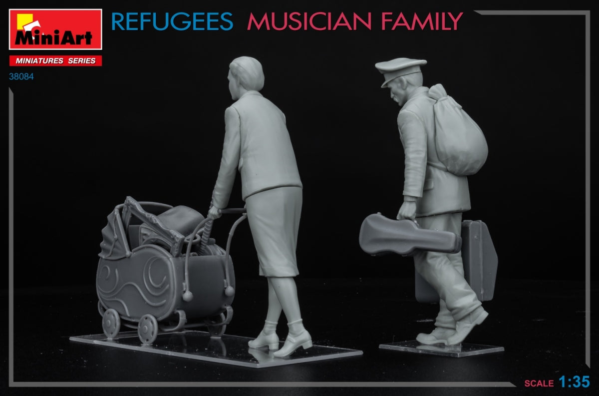 MiniArt 38084 REFUGEES. MUSICIAN FAMILY 1/35 – obrázek 5