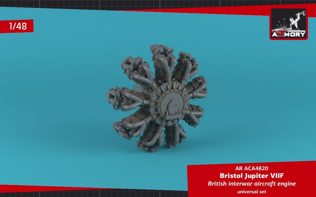Armory Models ACA4820 Bristol Jupiter VII aircraft engine 1/48 – image 2