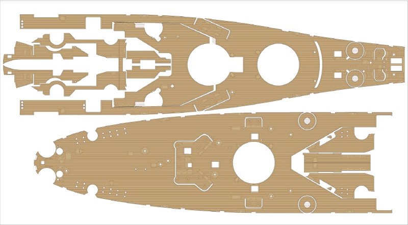 Pontos 37026FN USS BB-63 Missouri 1945 Ensemble de détails avancés (Pont en bois teinté teck) (1/350) – image 15
