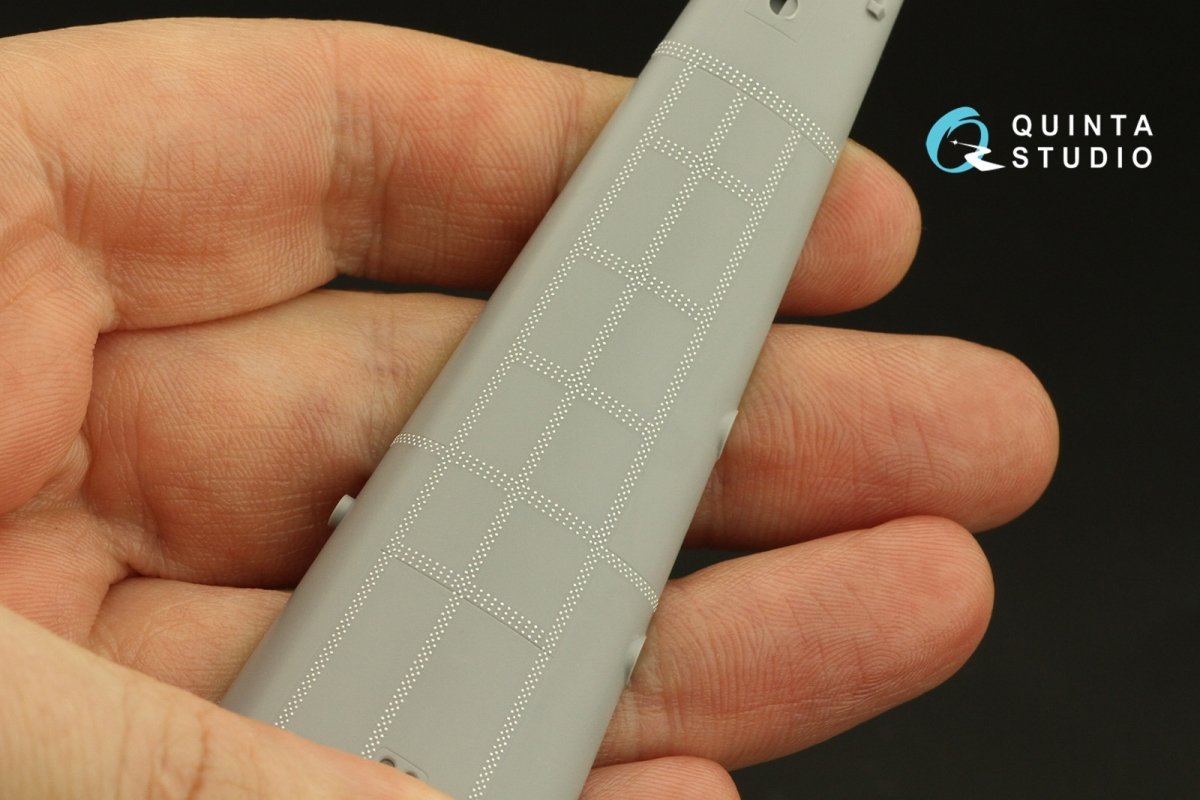 Quinta Studio QRV-033 Triple riveting rows (rivet size 0.20 mm, gap 0.8 mm, suits 1/32 scale), White color, total length 3.7 m/12 ft – image 5