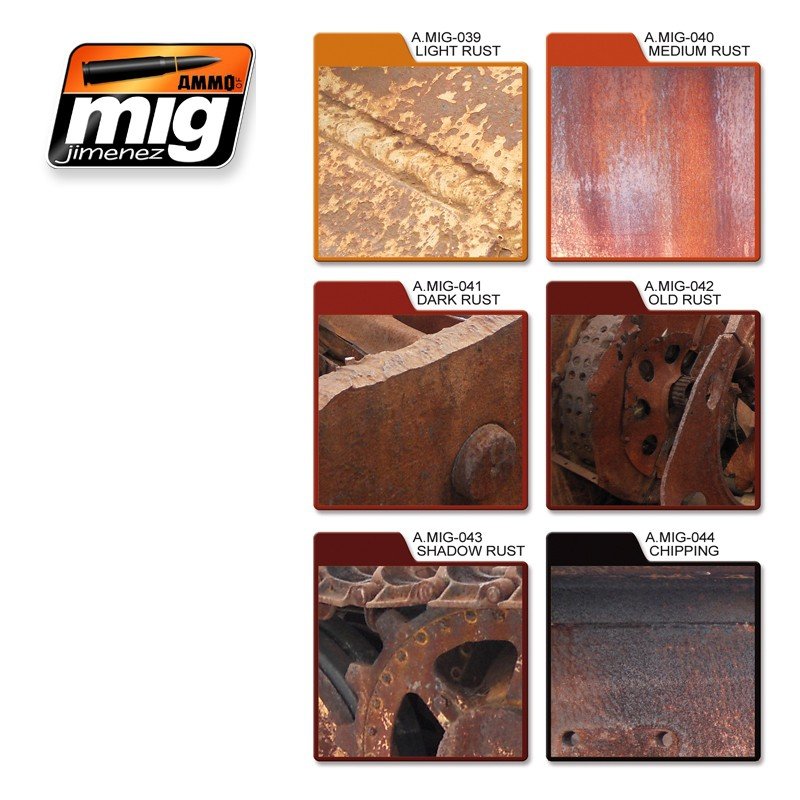 AMMO of Mig Jimenez 7106 RUST EFFECTS COLORS – Bild 2