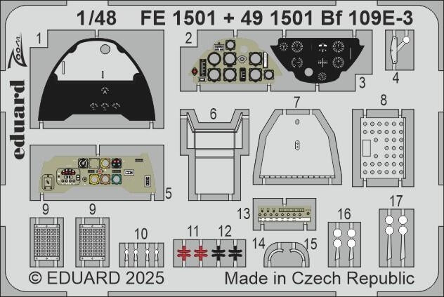 Eduard 491501 Bf 109E-3 Hobby Boss 1/48 – image 2