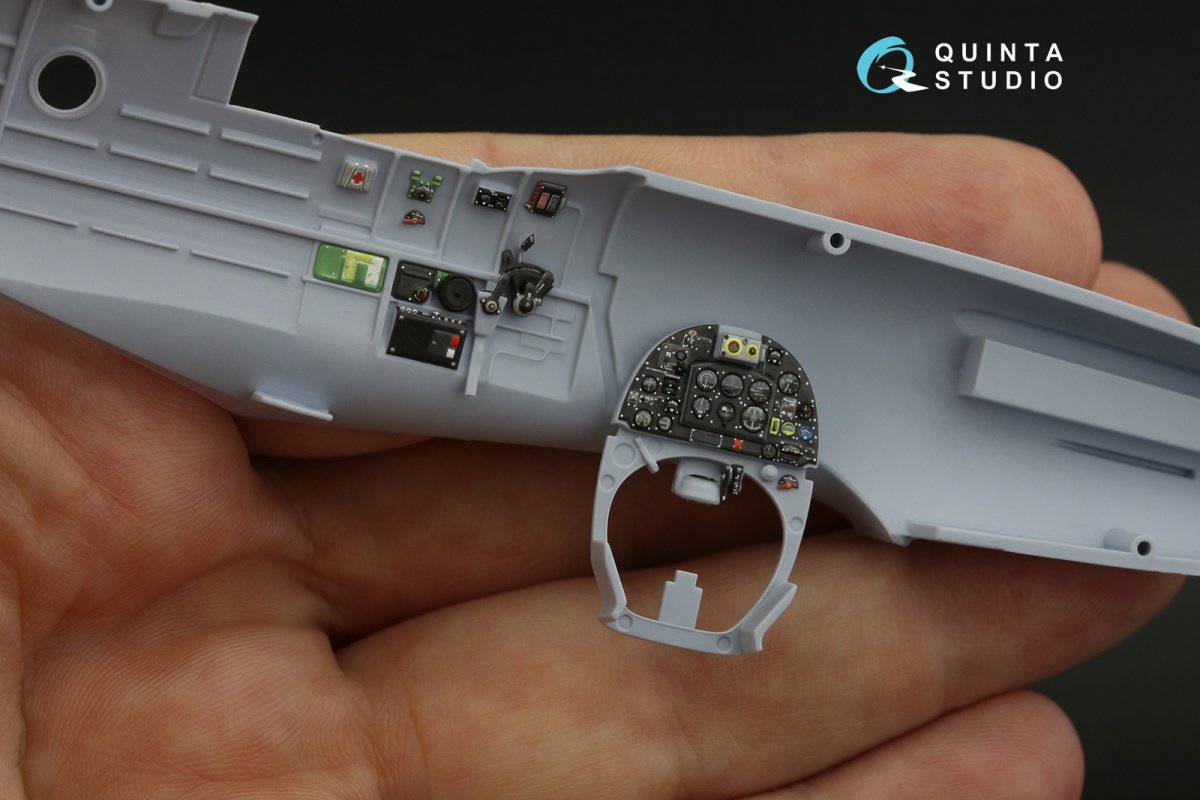 Quinta Studio QD48144 Spitfire PR.XIX 3D-Printed &amp;amp; colored Interior on decal paper (Airfix) 1/48 – image 8