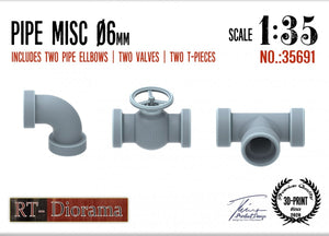 RT-Diorama 35691 Pipe Misc. 6mm 1/35 – image 2